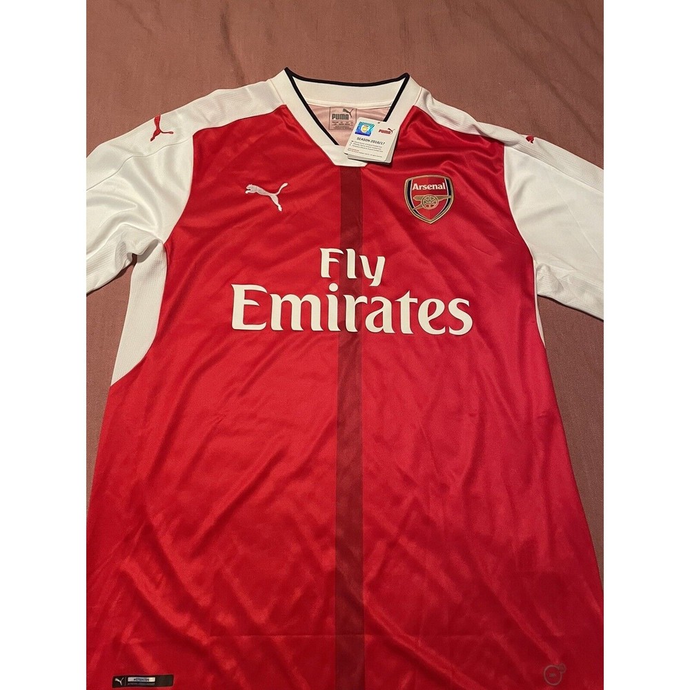 ARSENAL 2016-2017 HOME FOOTBALL SHIRT JERSEY LONG-SLEEVE LARGE